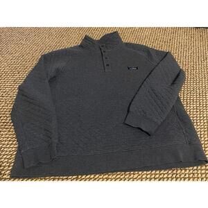 L.L. Bean Quilted Sweatshirt Mens indigo Heather XL